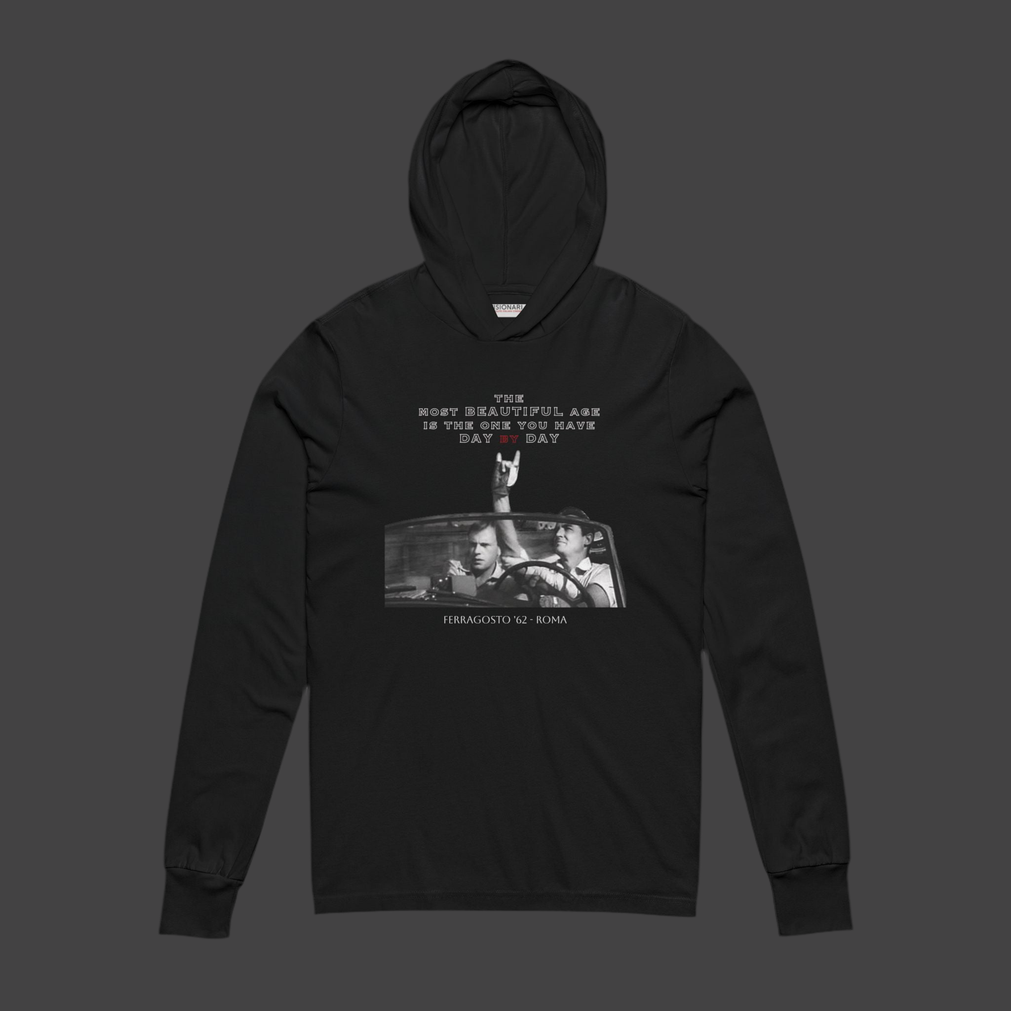 Il Sorpasso 1962 – Visionari Hooded Long Sleeve