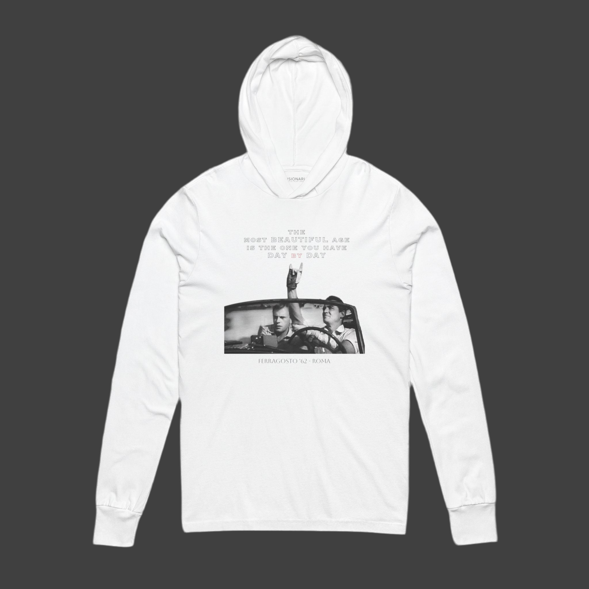Il Sorpasso 1962 – Visionari Hooded Long Sleeve